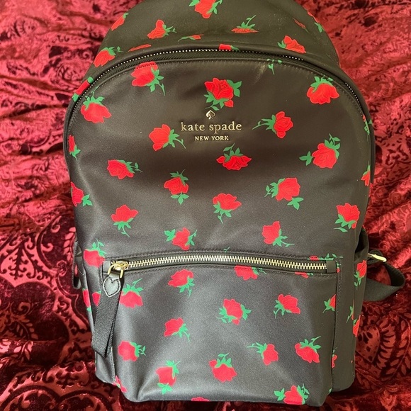 kate spade Handbags - Kate Spade Black Chelsea Rose Backpack